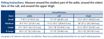 Truform 264 Size Chart