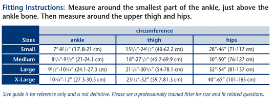 Truform 265 Size Chart