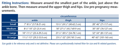 Truform 362 Size Chart