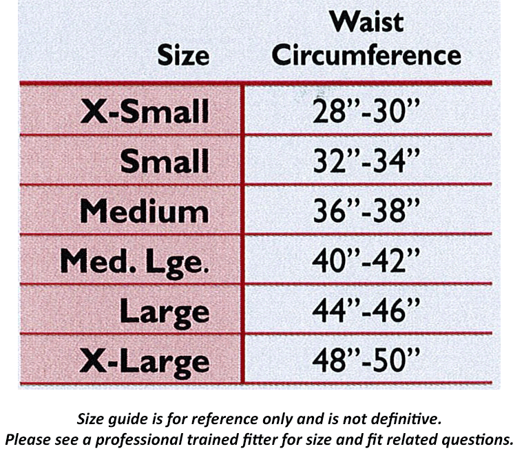Truform 760 Size Chart
