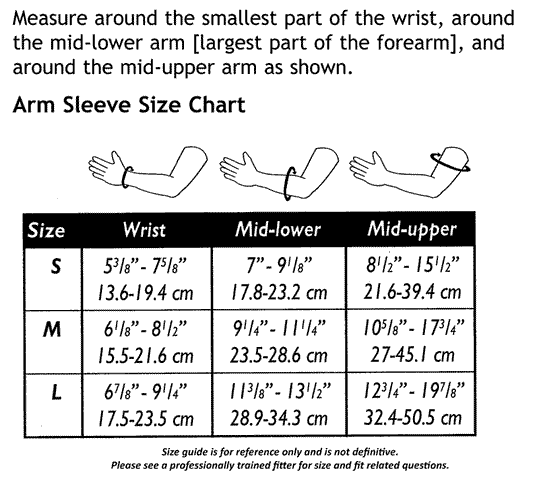 Truform 3316 Size Chart