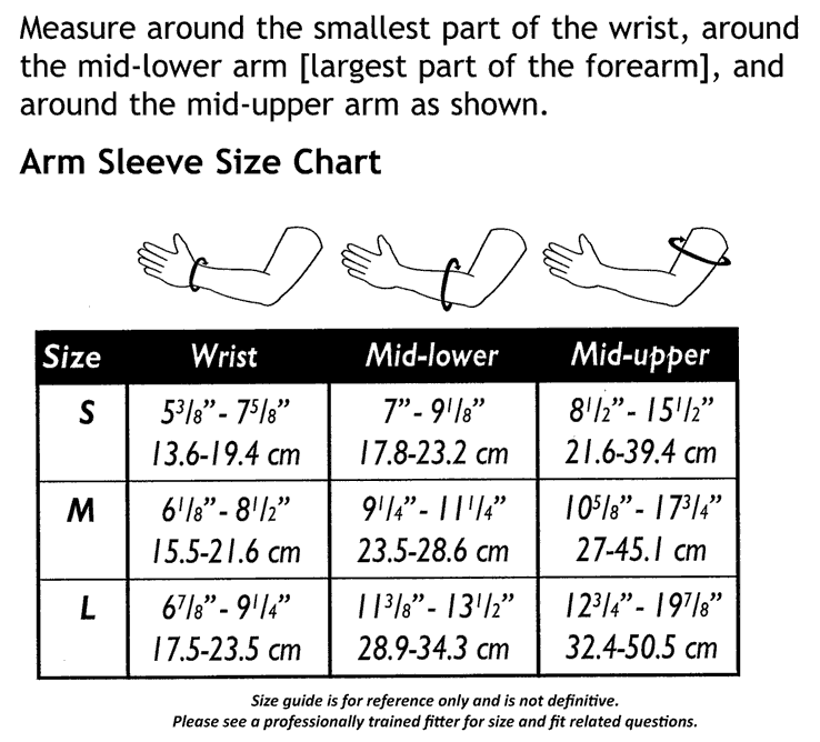 Truform 3326 Size Chart