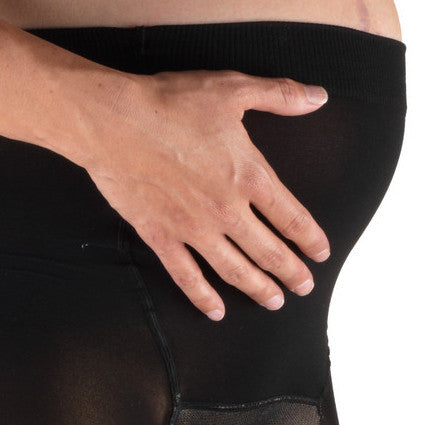 Maternity Compression Pantyhose, 15-20 mmHg, Black (Truform 1777)